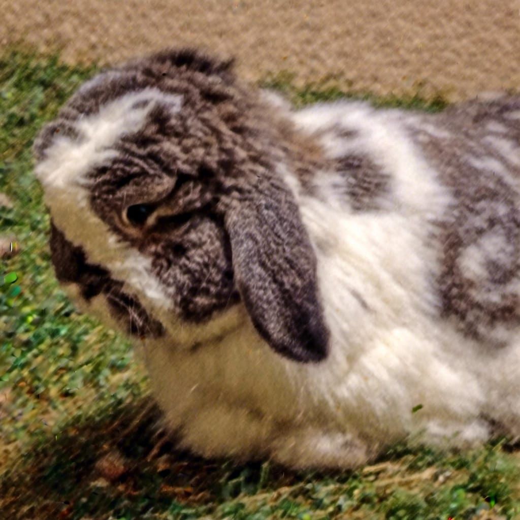 Animal Smelling a Daisy