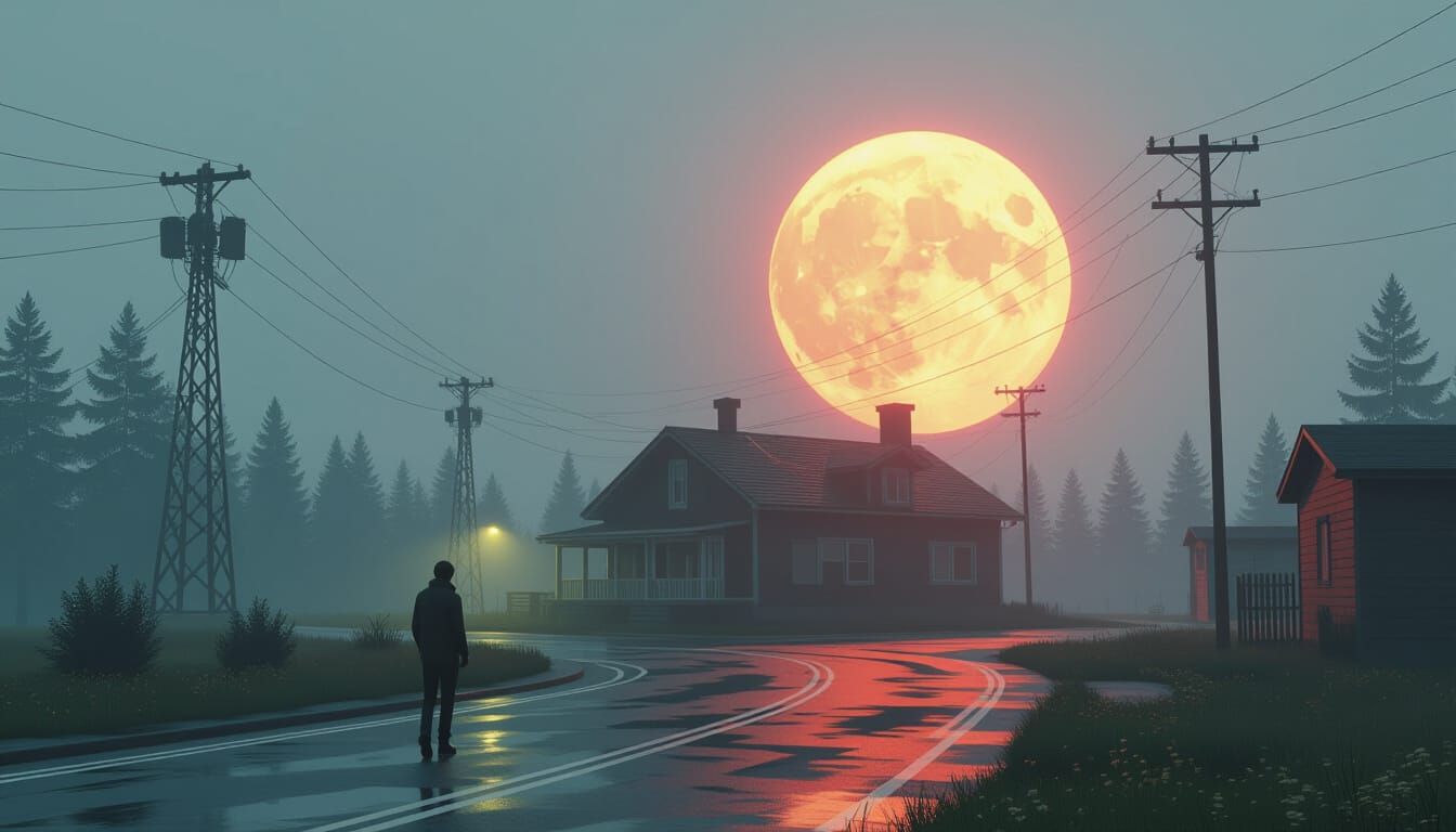 Ultrarealistic Scene with Intense Lighting and Textures