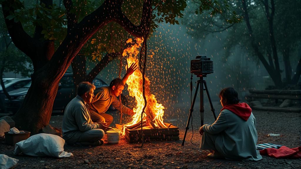 Intricate Scene with Dynamic Elements