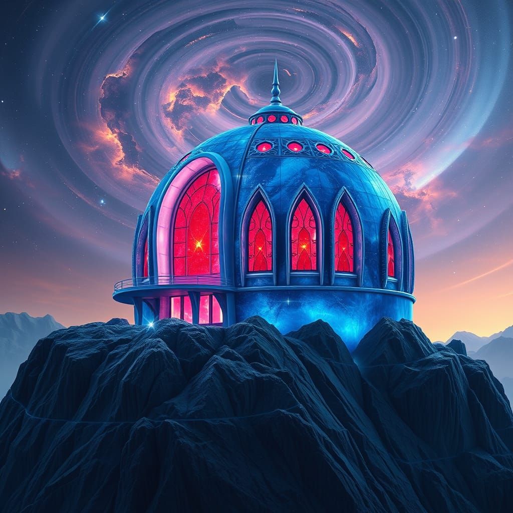 Sapphire Gemstone Home on Crystalline Peak