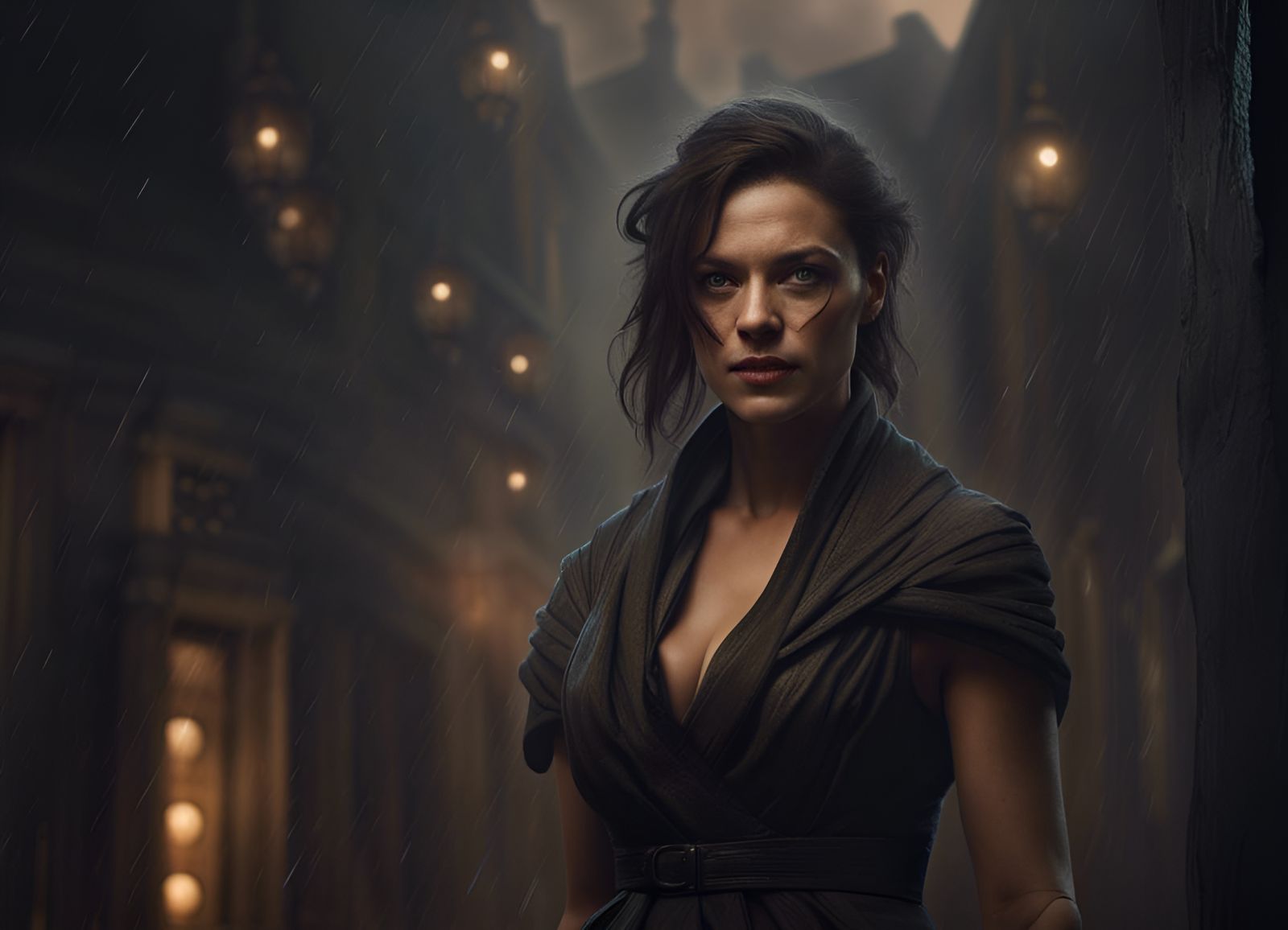Rachel Weisz as Digital Matte Painting in 8k