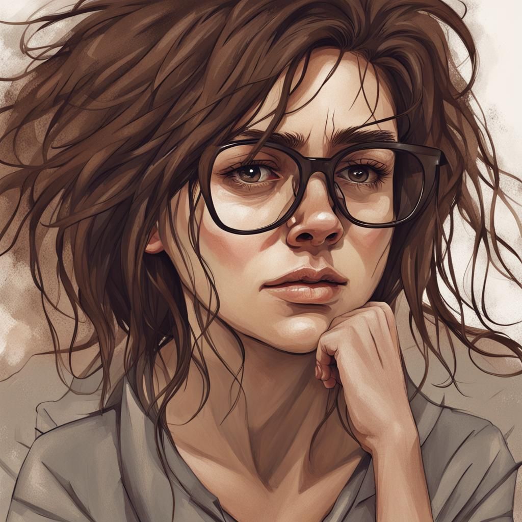 Exhausted Woman Overwhelmed by Daily Struggles