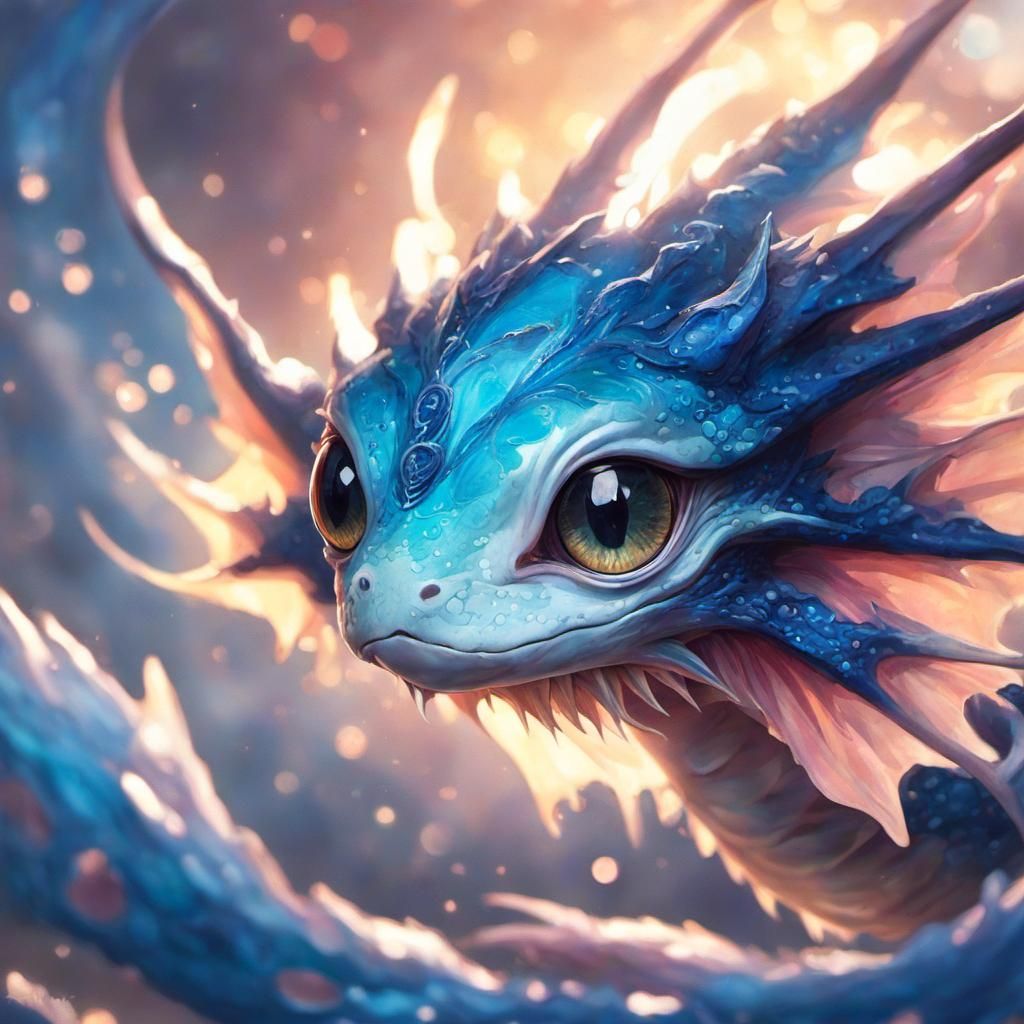 Anime Portrait of an Amoeba Dragon