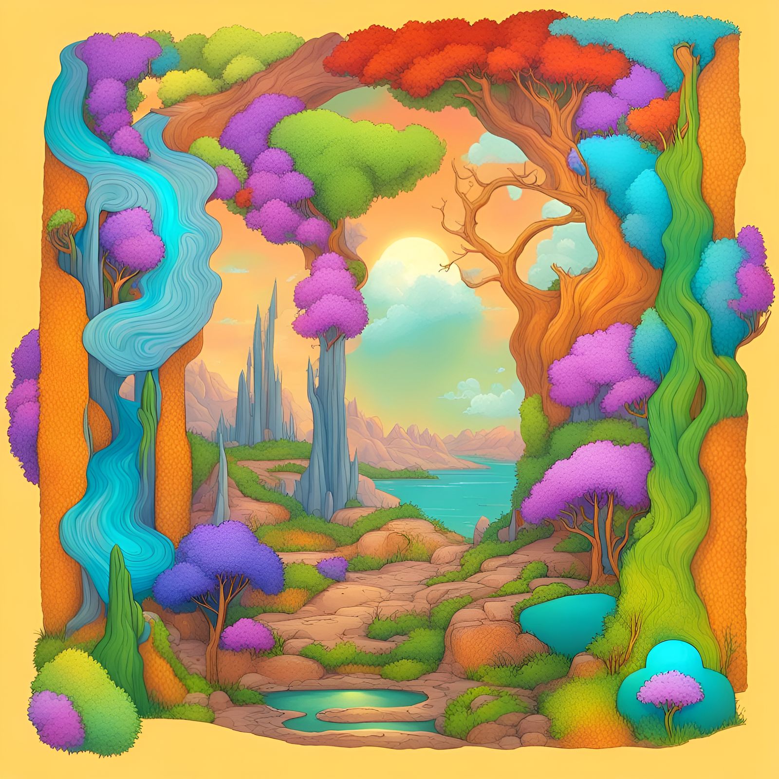 Classic Fantasy Landscape Art