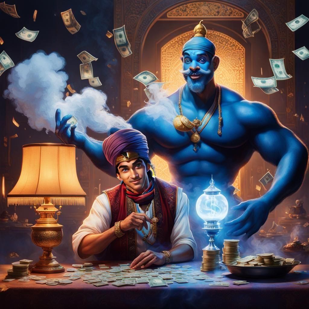 Aladdin and his Genie:Money, Money, Money