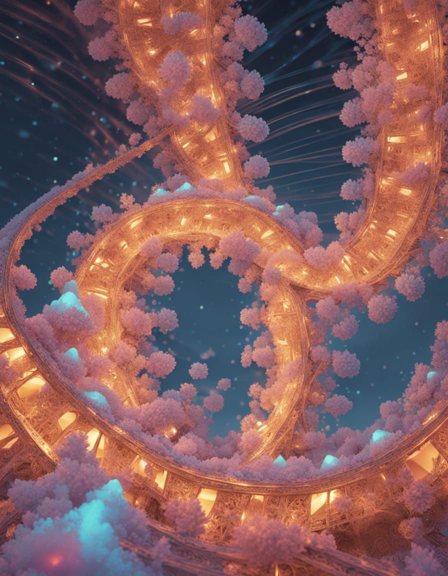 Fractal Patterns in Cosmic Dreamscape