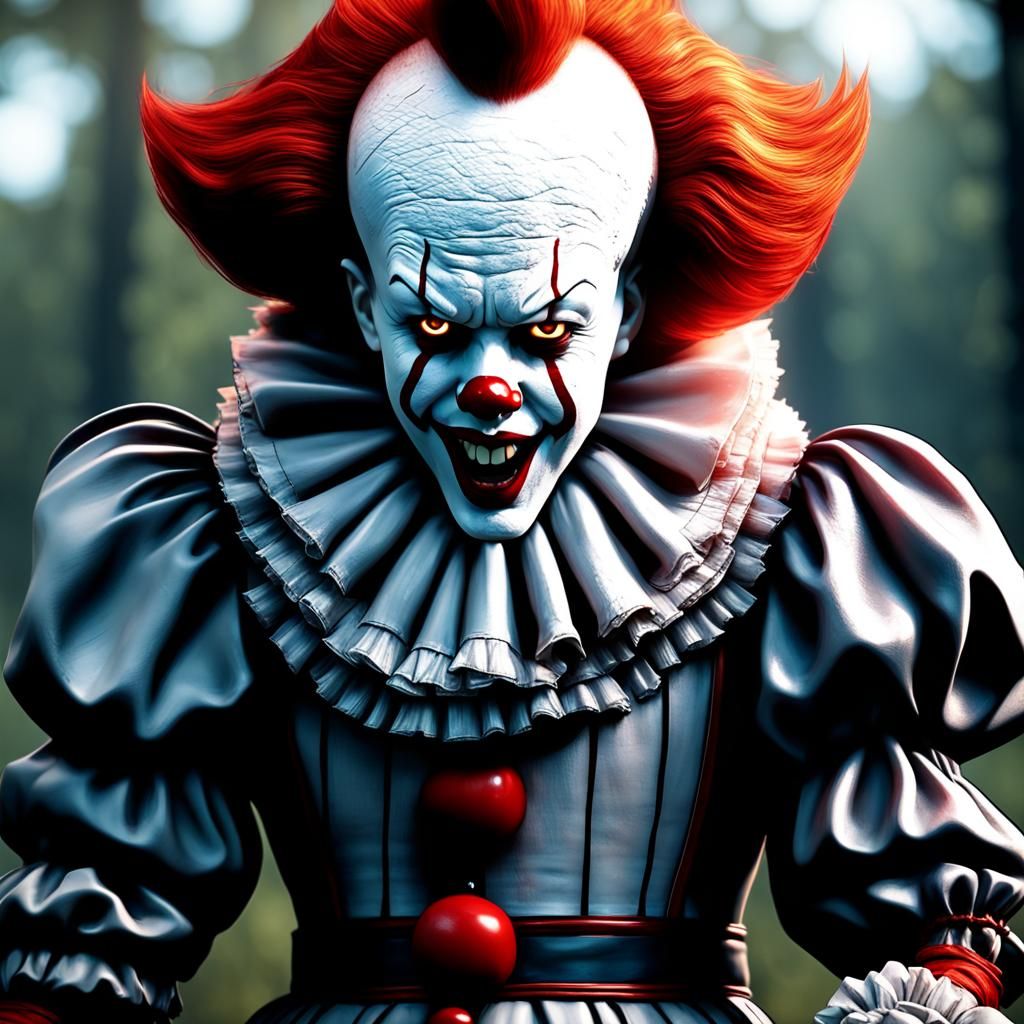 Pennywise Rendered with Dynamic Lighting in 3D