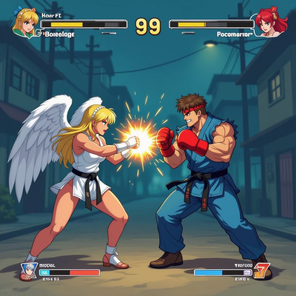 Fight Angel in Street Fighter Arena