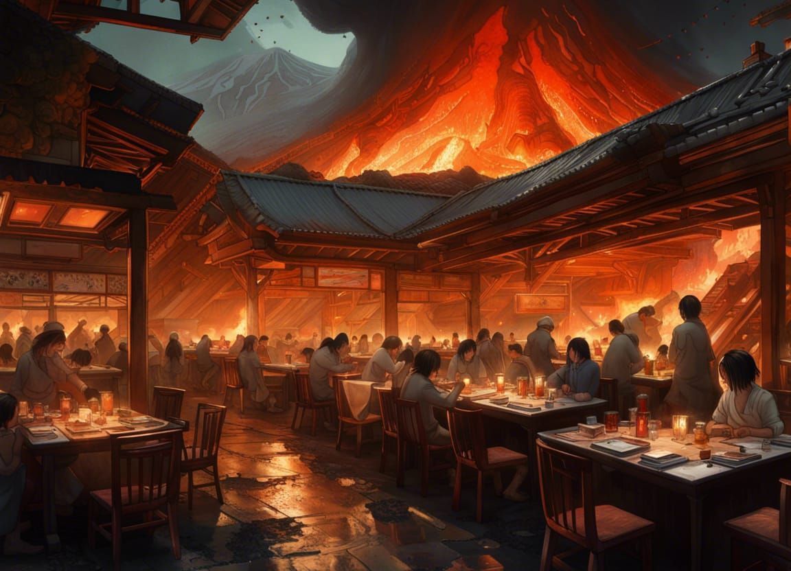 Volcano Teppanyaki Restaurant in Fantasy Style