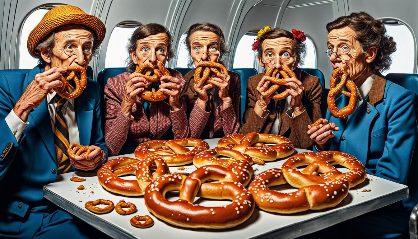 Pretzel People Eating Themselves