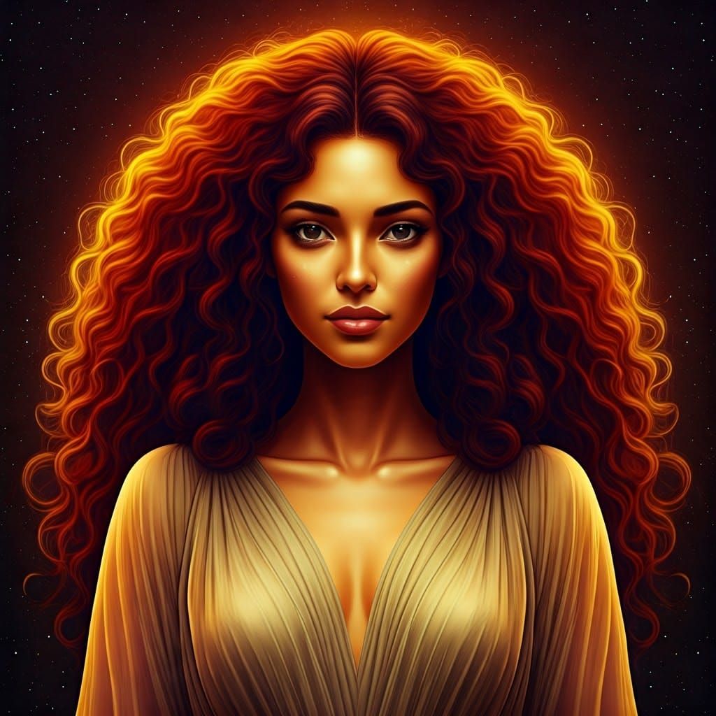 Ethereal Astral Beauty in a Cosmic Dreamscape