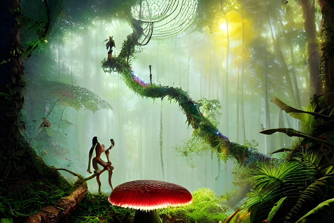 Jungle Shaman's Vision: A Hyperdetailed Digital Painting