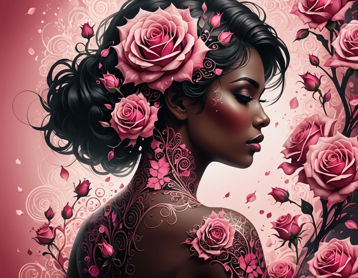 Rose Explosion: Femininity and Rebirth in Digital Art