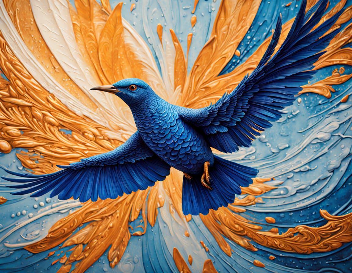 Bird-Shaped Plane Soars Through Radiant Skies