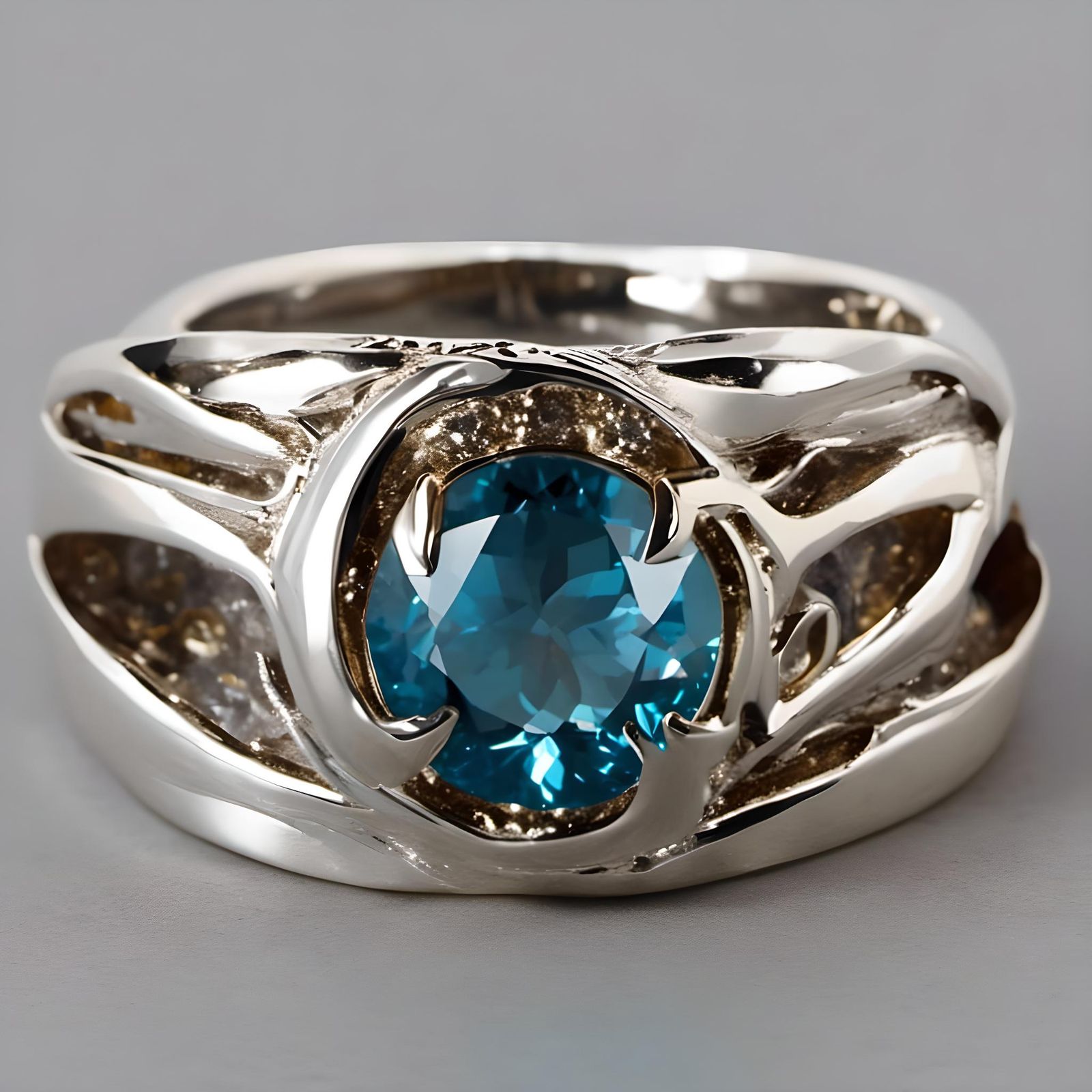 Ornate Ring Fit for Gandalf, Maximalist Design