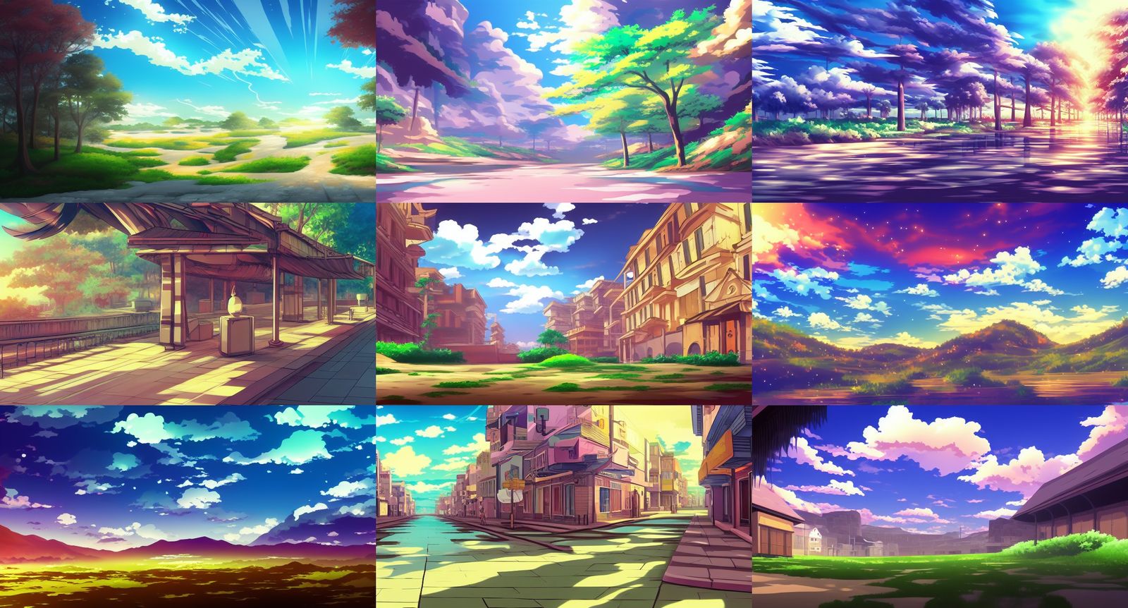 Anime Style Background Art