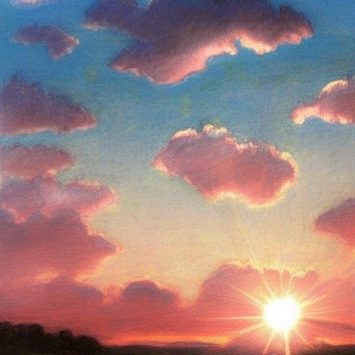 Rose Water Sunset: A Pre-Raphaelite Dreamscape