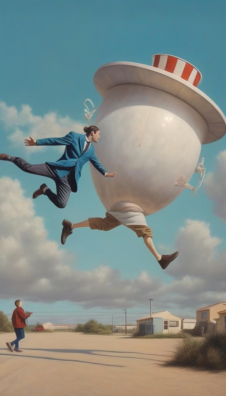 Surreal Floating Object Causes Surprise