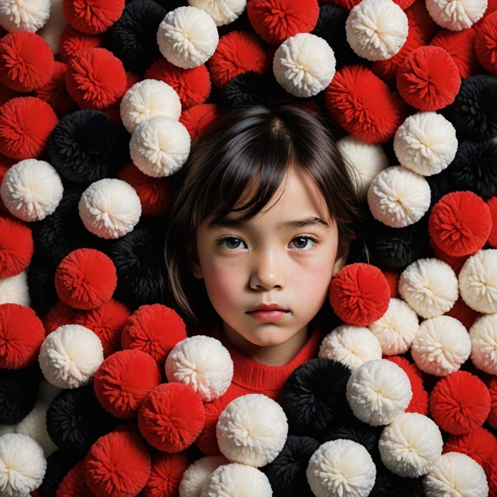 Vibrant Stuffed Animal Portraits in Triangular Formation