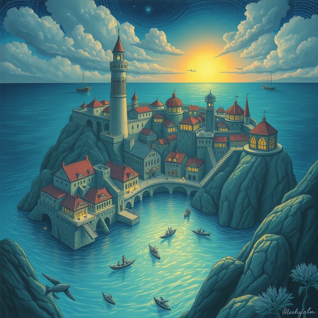 Underwater Metropolis of Mermaids