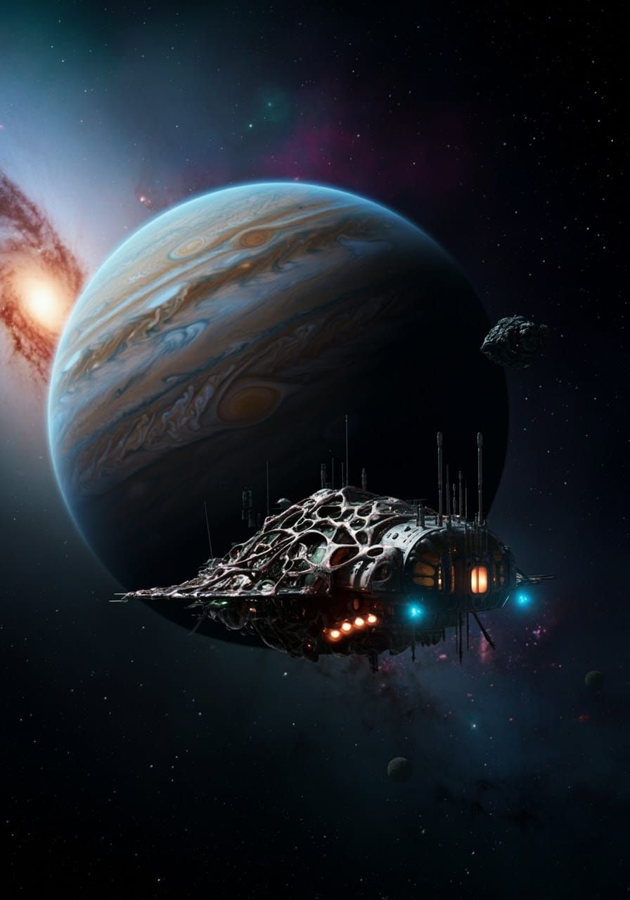 Jupiter Odyssey in a Distant Galaxy