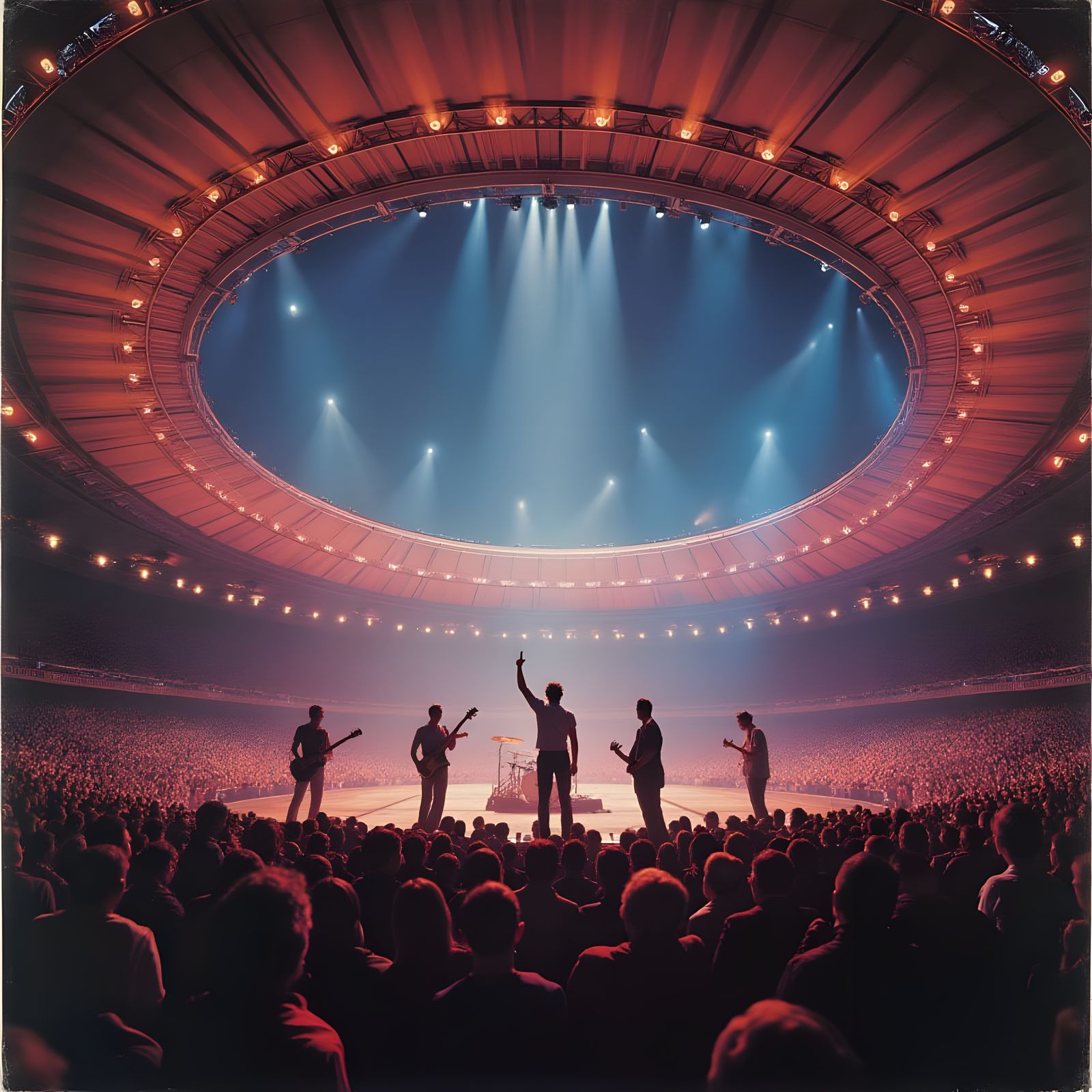 Band Concert in Stadium, Album Cover Art