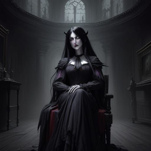 Dark Fantasy Doll in Tim Burton Style