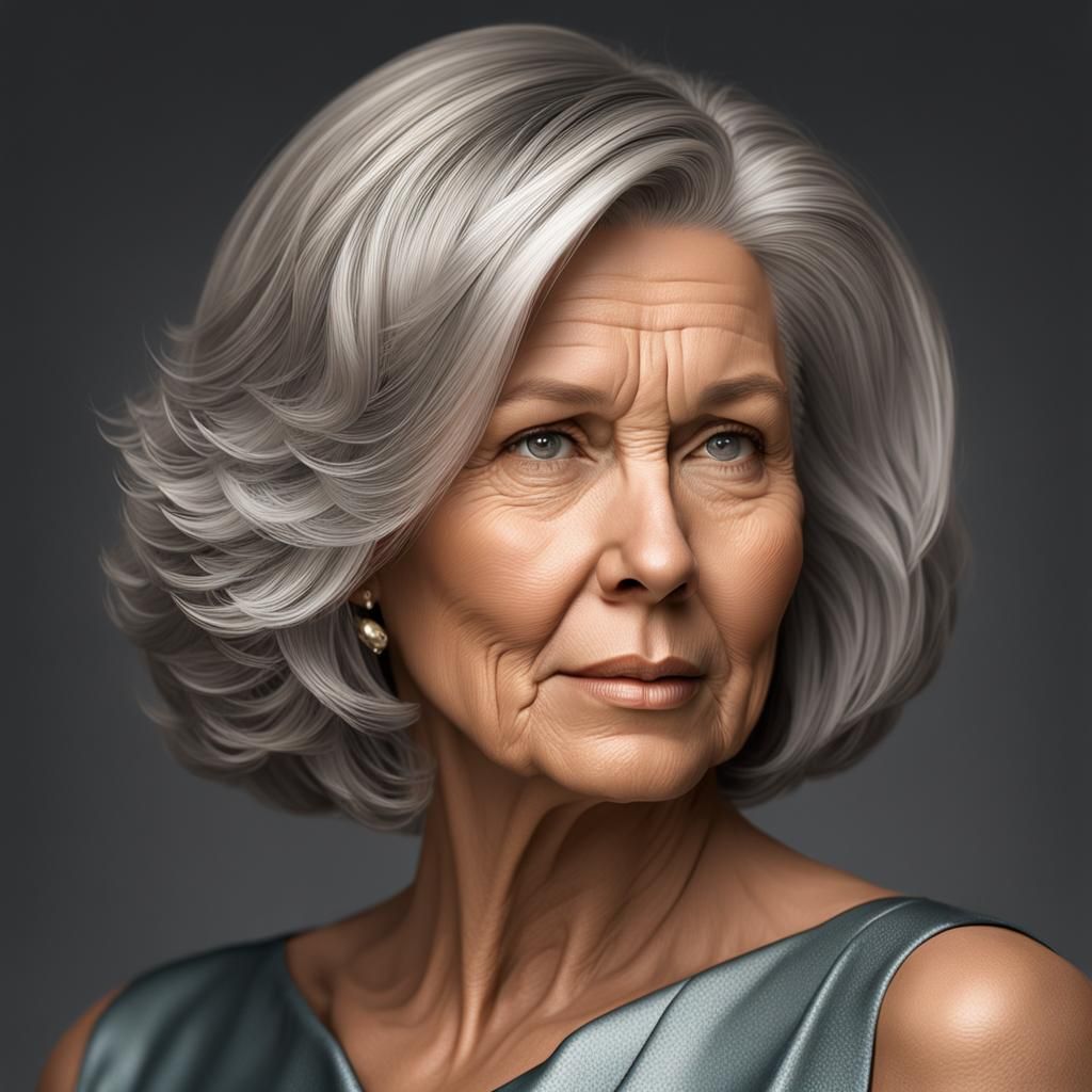 Detailed Portrait of an Attractive Woman