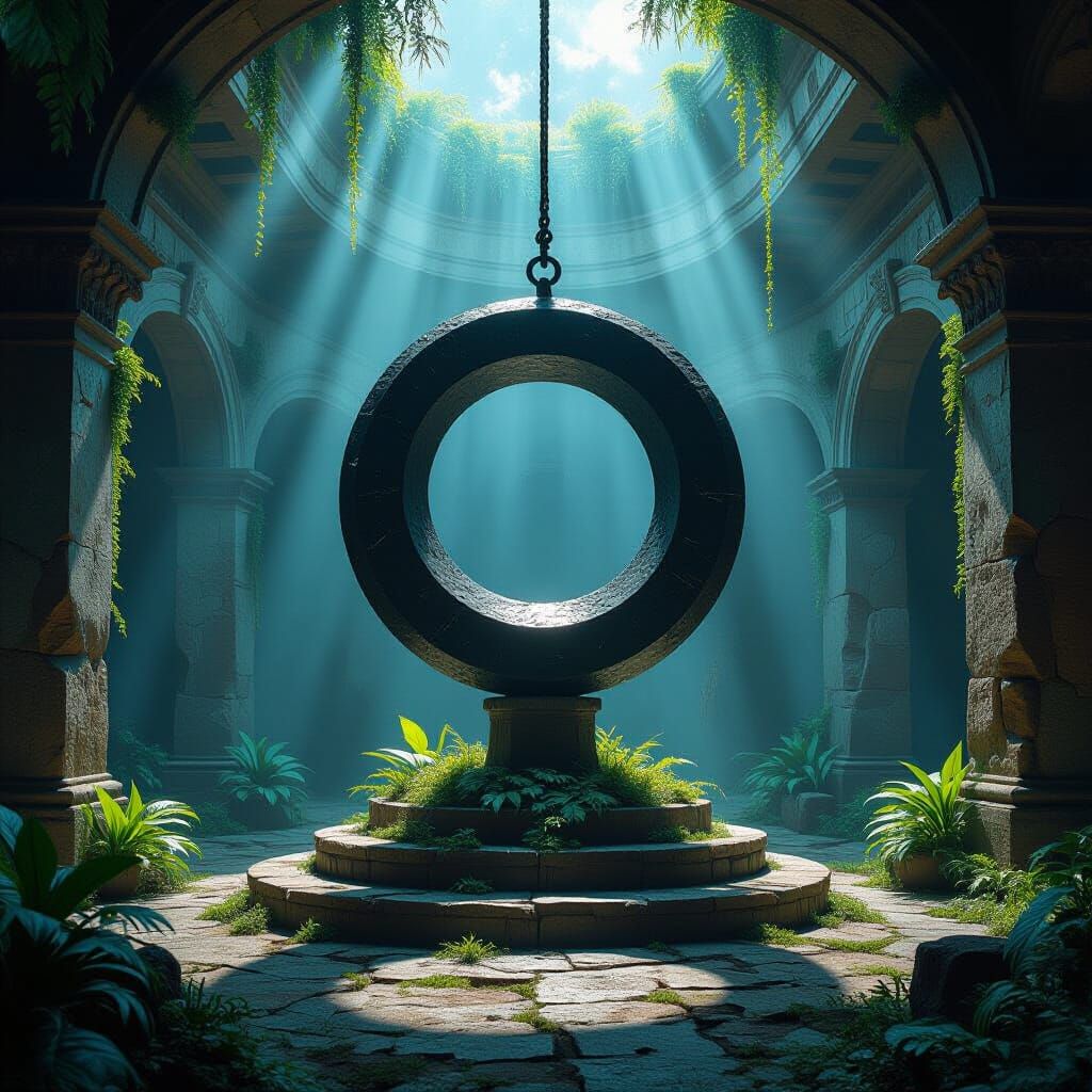 Lost Civilization Revealed by Celestial Pendulum in Oil Pain...