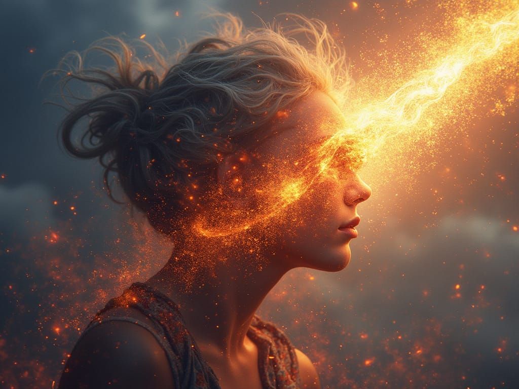 Vibrant Art and Paint Explosion in Realistic Photo Style