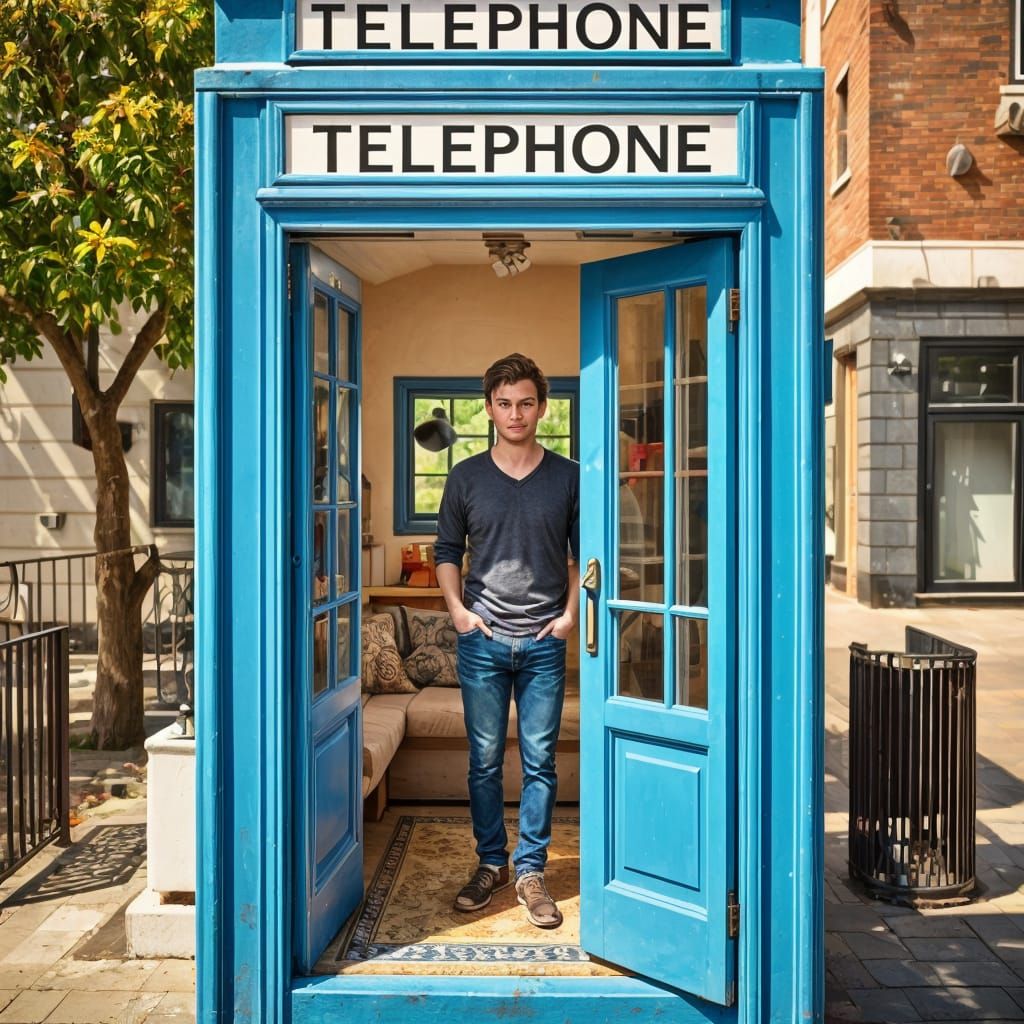 Nowadays they upcycle old telephone boxes into starter homes...