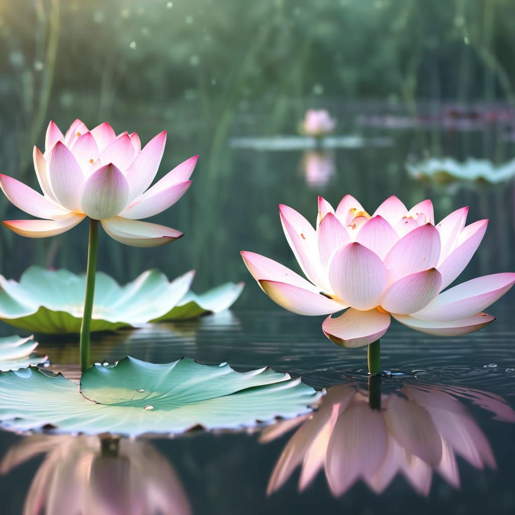 A gentle awakening for the senses evoking still waters at th...