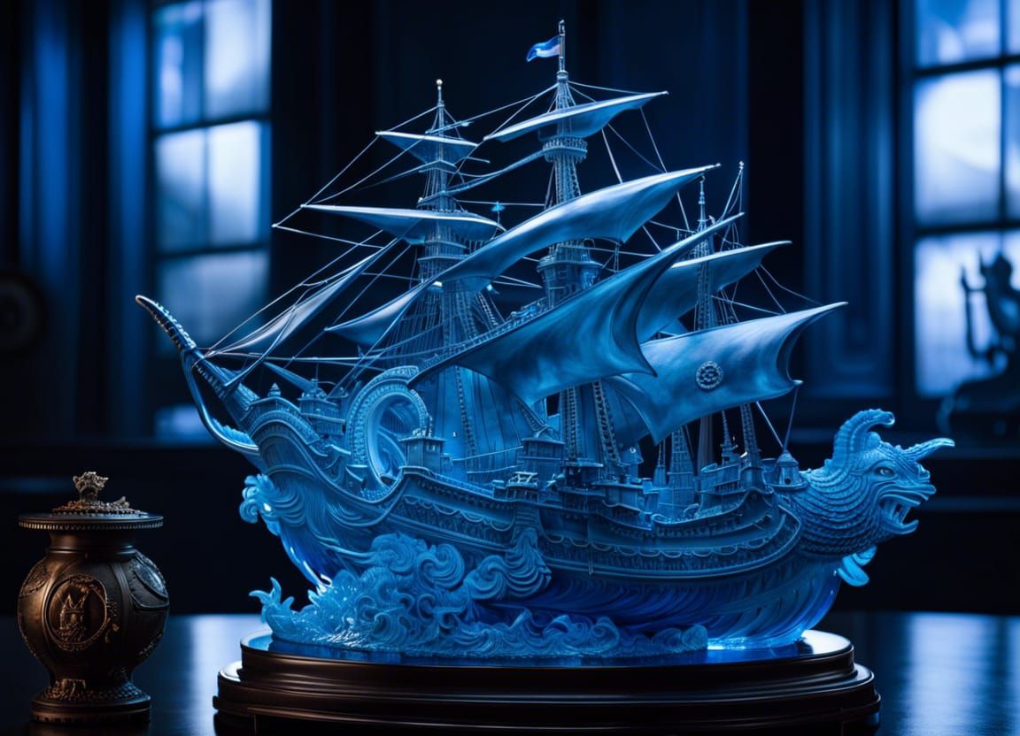 Pirate Ship Sculpture