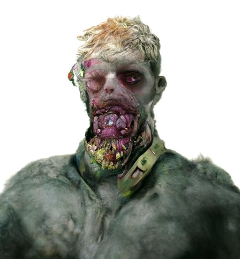 Terrifying Mutant Zombie Illustration