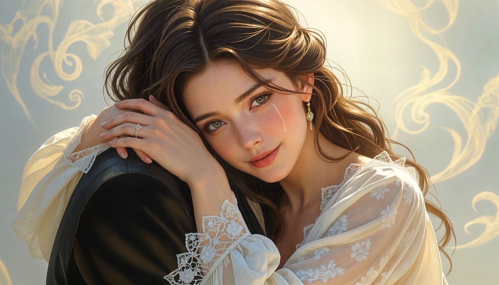 Touching Image of Love and Hope in Ethereal Style