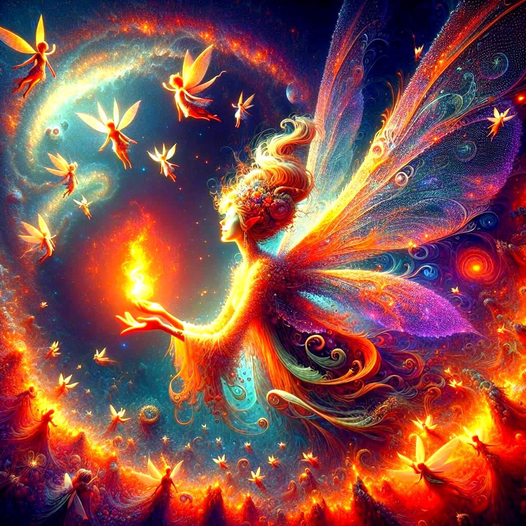 Fairy Queen Holding Flame of Life