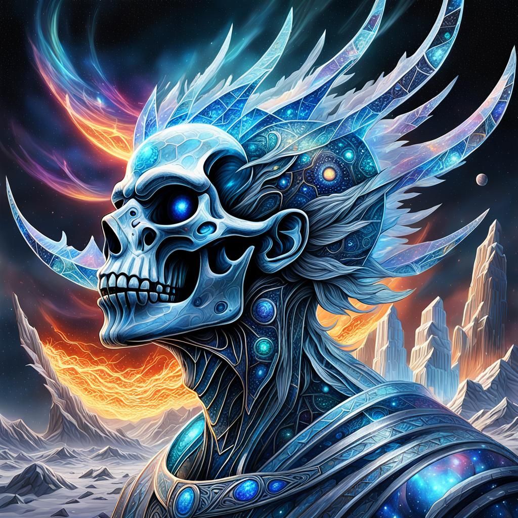 Astral Fire and Ice: A Cosmic Illustration