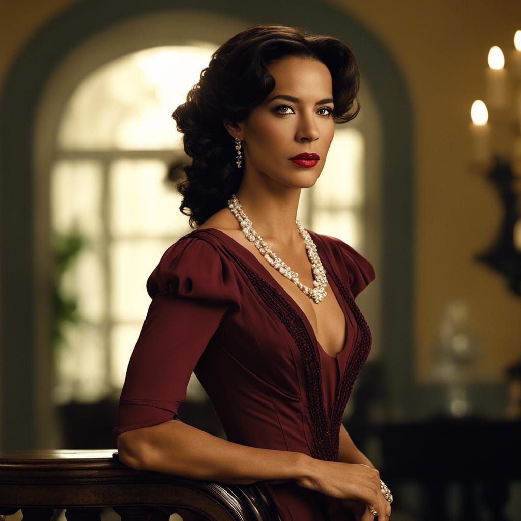 Elegant New Orleans Heiress in Cinematic Portrait