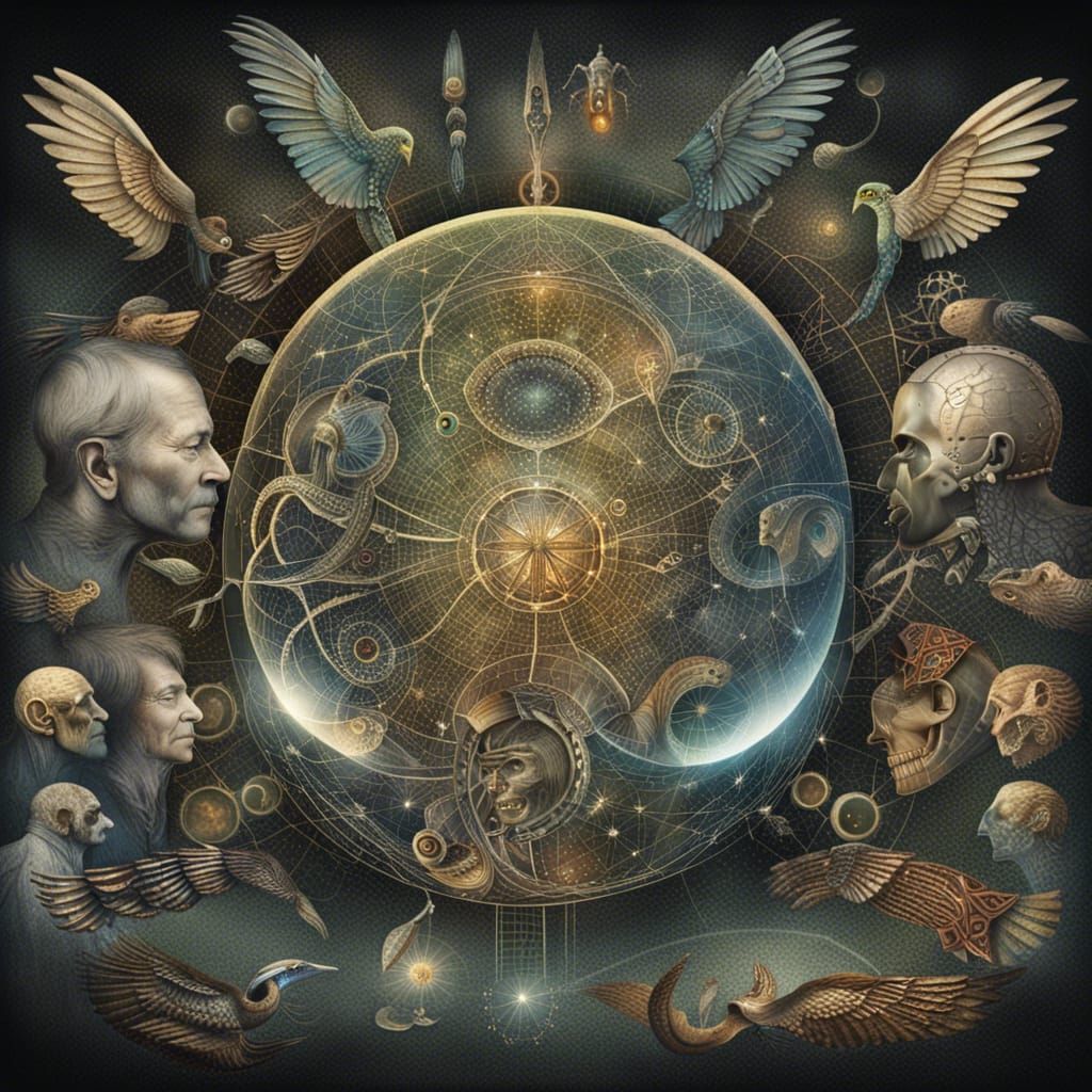 Post-Biological Human Evolution: A Conceptual Visualization