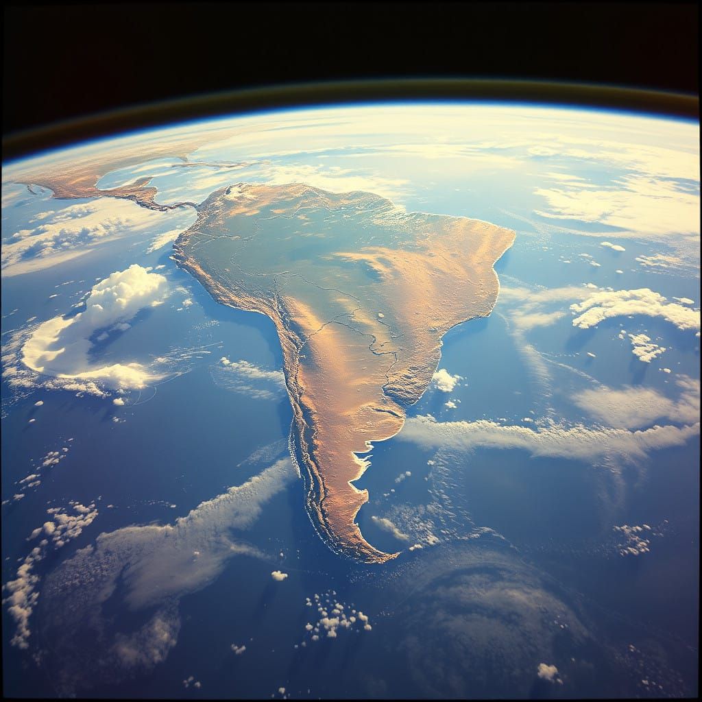 South America from Space: A Cinematic Masterpiece