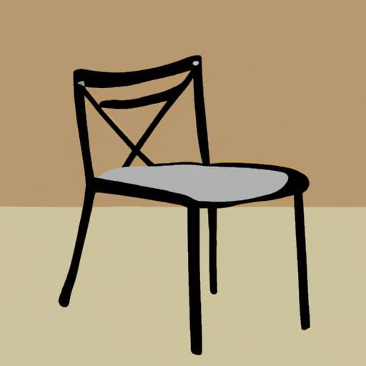 Minimalist Chair in Picasso Inspired Style