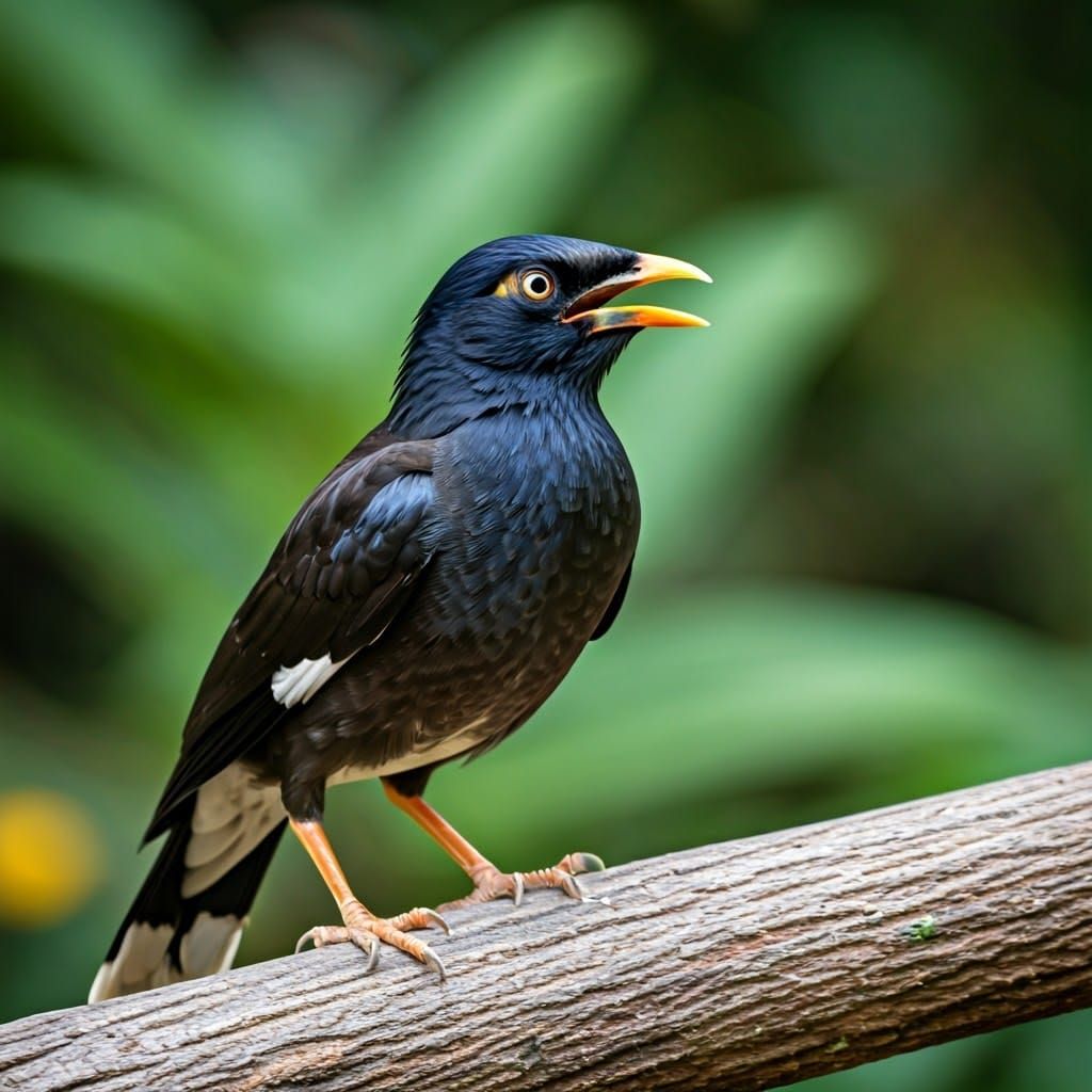 Mynah Bird in Surrealist Style