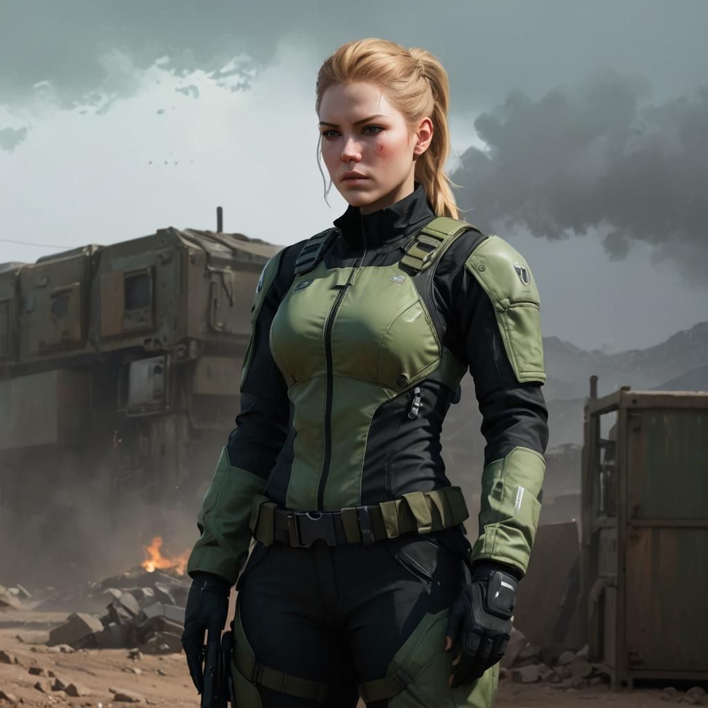 Yelena Belova Portrait in Art Nouveau Style