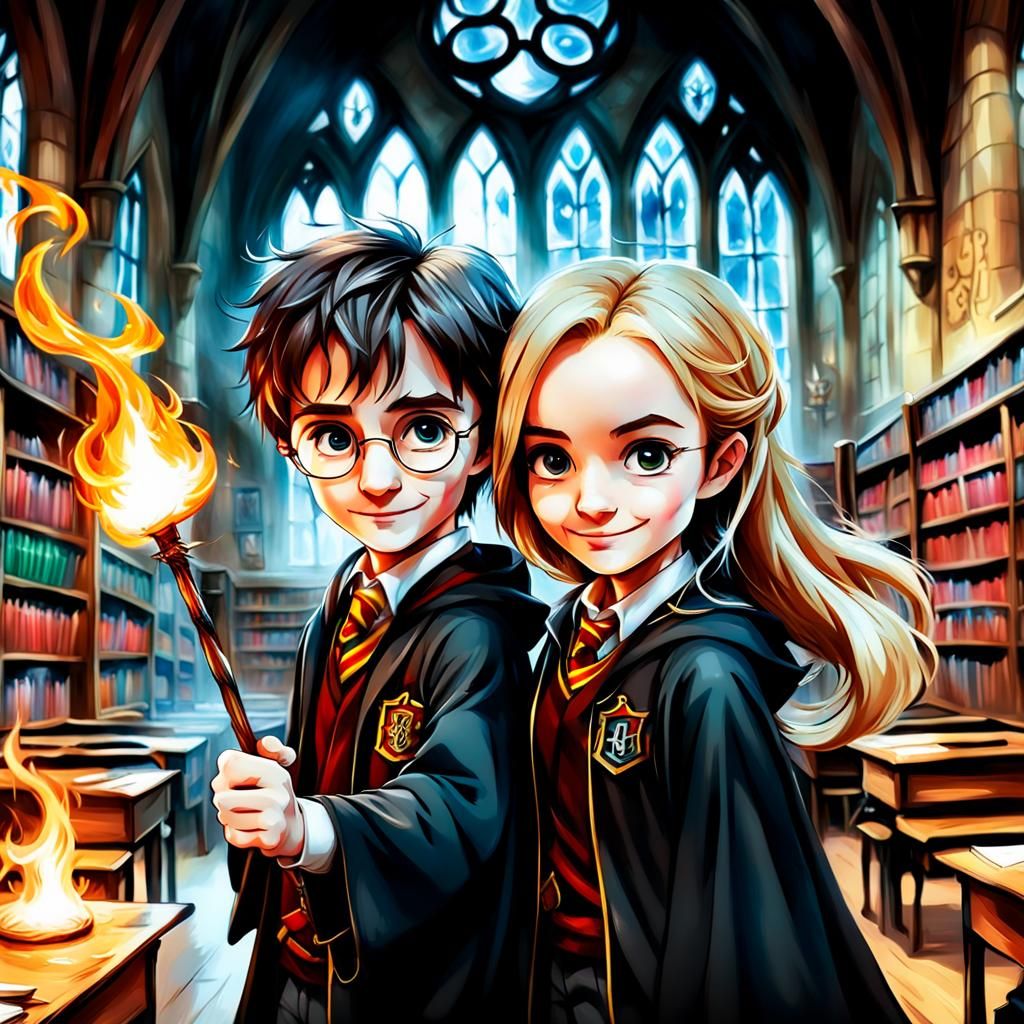 Wizards Back to School ( Harry Potter and Hermine )