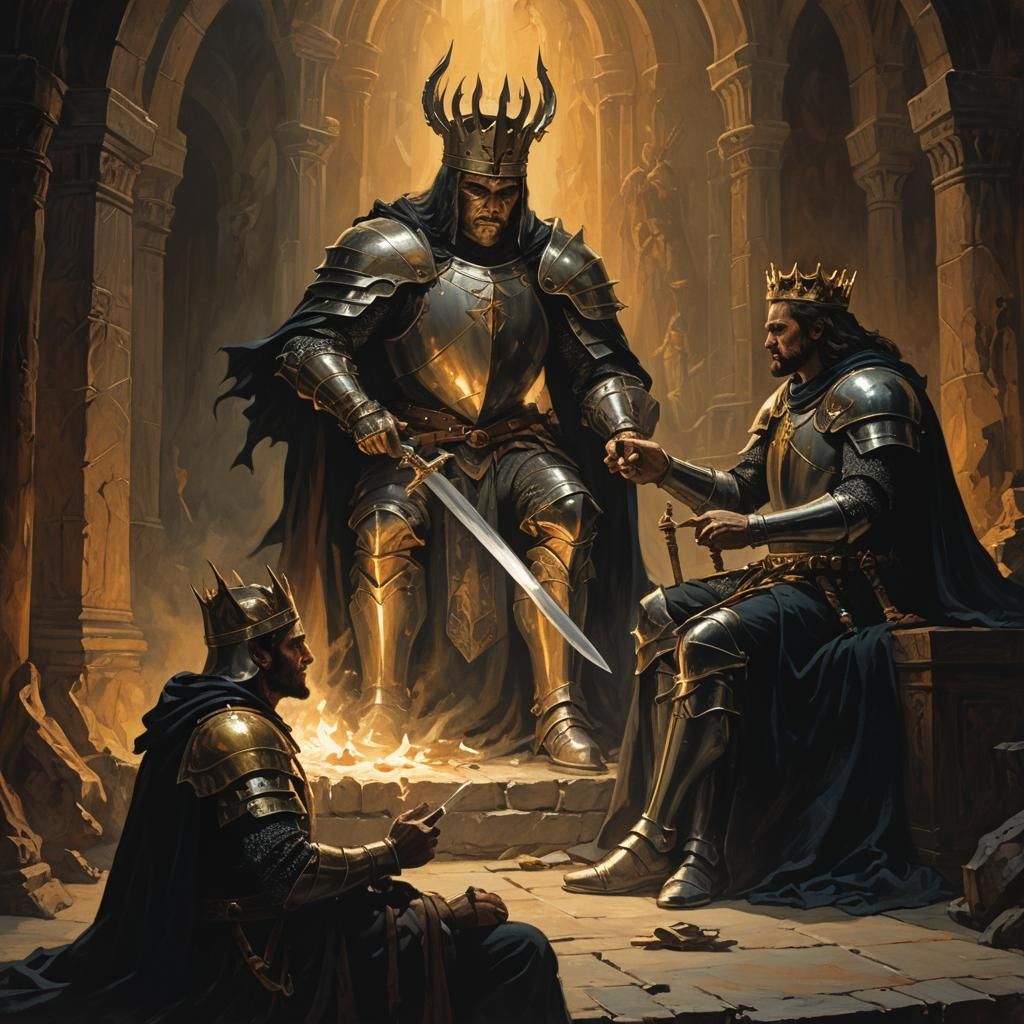 Knight's Report: Evil Wizard in Dark Throne Room