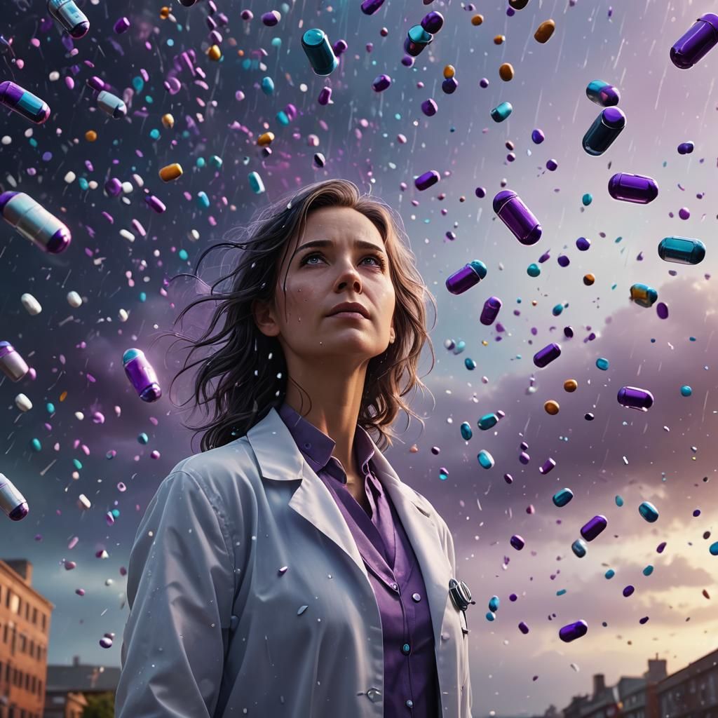 Medicine Rain: Doctor in Art Deco Dreamscape