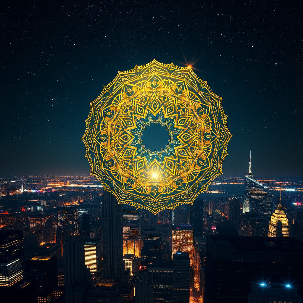 Mandala Style Cosmic Portal