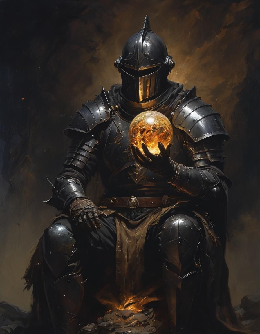 Darkness Knight Contemplates the Universe