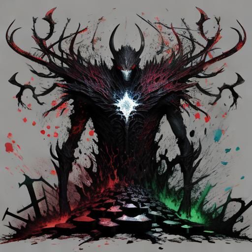 Abstract Chaos Generated by AI