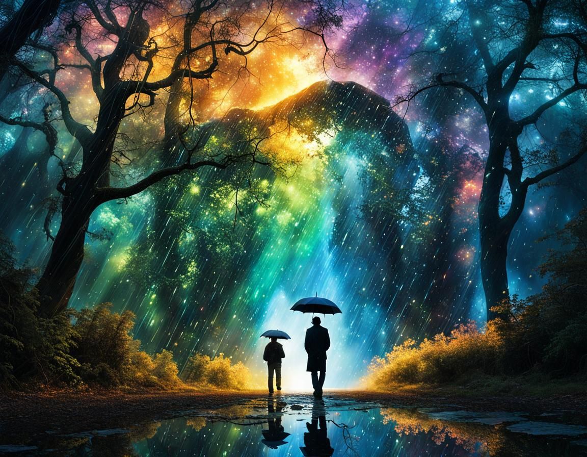 Iridescent Spirit in Raindrop World